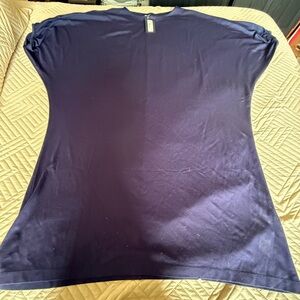 Navy blue dolman sleeve dress